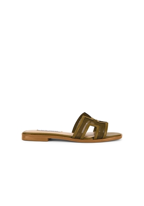 Steve Madden Hadyn Mesh Sandal in Olive. Size 10. Also in 6, 6.5, 7.5, 8, 8.5, 9.5.