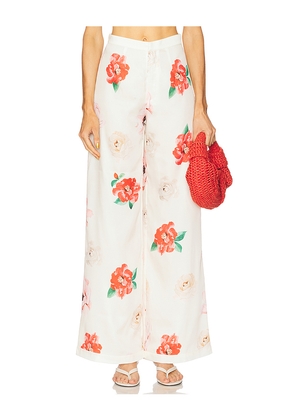 SAU LEE Elba Pant in White. Size 10. Also in 12, 2, 4, 6.