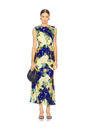 SALONI Gwen Dress in Royal,Lemon. Size 10. Also in 2, 4, 12.