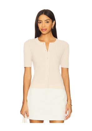 Rag & Bone Stacy Short Sleeve Cardigan in Cream. Size M. Also in XS.