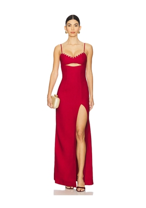 Papa Don't Preach x REVOLVE No Papz Gown in Burgundy. Size M. Also in S, XS.