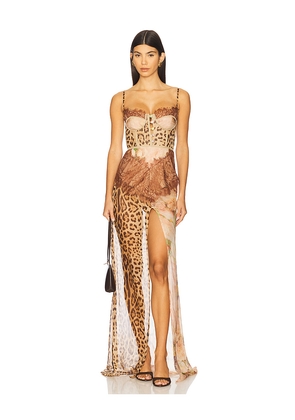 The Dolls House Dolce Maxi Dress in Brown. Size M. Also in XS, S.