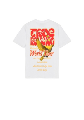 True Religion Short Sleeve True Dove Puff Tee in White. Size L. Also in M, XL/1X.