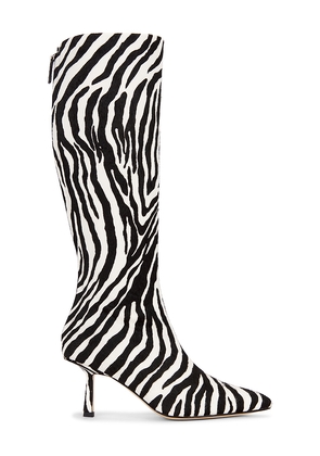 Studio Amelia Petra Calf Boot in Black,White. Size 36. Also in 37, 38.