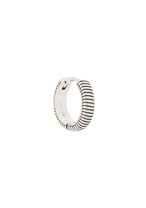 Serge de Nimes Lasso Earring in Metallic Silver.