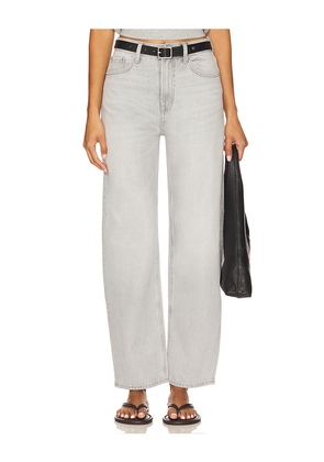 PISTOLA Wes High Rise Barrel Jeans in Grey. Size 29. Also in 31, 32, 33.