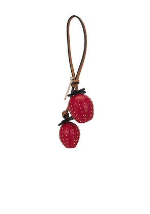 Rebecca Minkoff Strawberry Bag Charm in Multi.