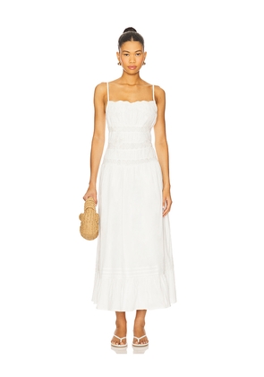 Tularosa Ilana Maxi Dress in White. Size L. Also in XXS, XS, S, M, XL.