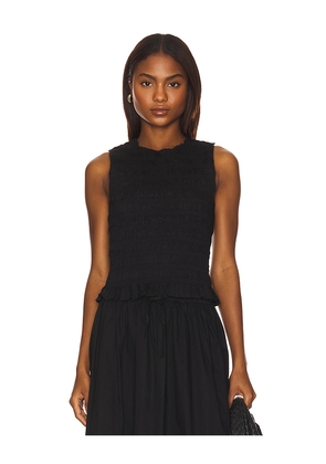 PISTOLA Phoebe Smocked Tank in Black. Size M. Also in S.