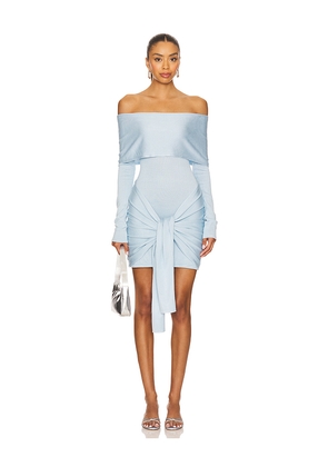superdown x Yhasmina Ferrara Theresa Mini Dress in Baby Blue. Size L. Also in XS, S, M.