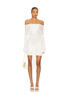 superdown Theresa Mini Dress in White. Size L. Also in S, M.