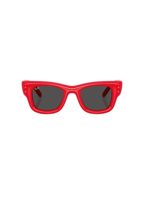 Ray-Ban x A$ap Rocky Wayfarer Puffer in Red.