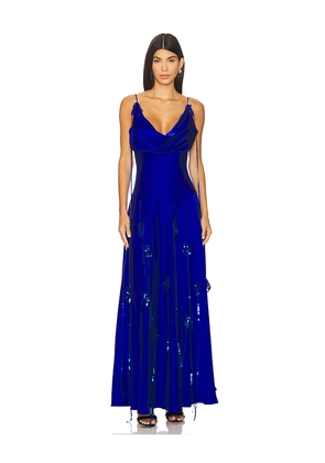 Tyler McGillivary Valeria Slip Dress in Royal. Size L. Also in S, XS, M.