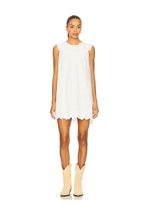 Tularosa Elera Mini Dress in White. Size L. Also in XS, S, M, XL.
