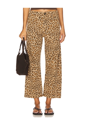 PISTOLA Tori Bowed Utility Pant in Tan. Size 25. Also in 26, 27, 28, 29.