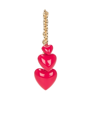 Roxanne Assoulin Happy Heart Bag Charm in Red.