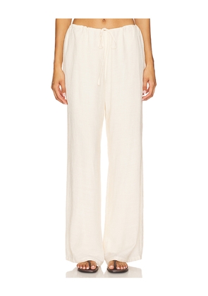 SNDYS Lyra Pant in Cream. Size L. Also in XXS, XS, S, M, XL, XXL.