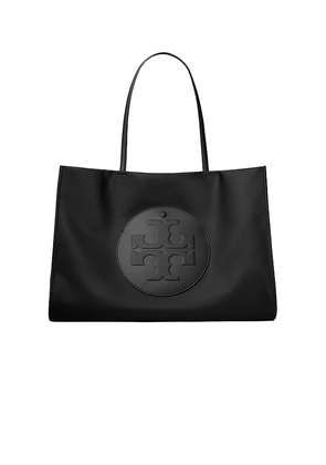 Tory Burch Ella Small Tote Bag in Black.