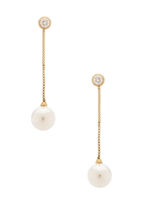 petit moments Warwick Earrings in Metallic Gold.