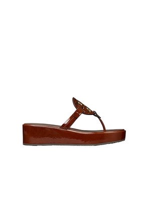 Tory Burch Miller Wedge Sandal in Brown. Size 11. Also in 7.5, 8.5, 9, 9.5.