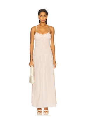 Tularosa Mila Maxi Dress in Blush. Size L. Also in XXS, XS, S, M, XL.