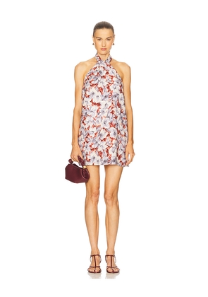 Posse Luna Halter Mini Dress in Red. Size M. Also in XS, S.