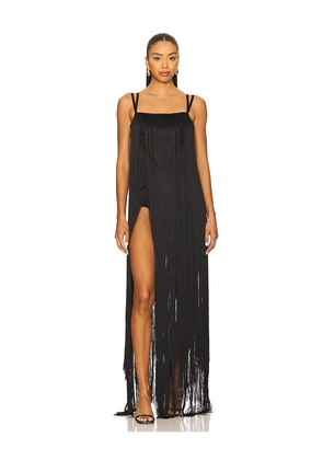 SANS FAFF Cassia Evening Gown in Black. Size L. Also in M, S, XS.