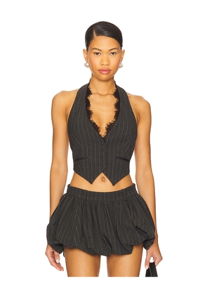 retrofete Arletha Vest in Grey. Size L. Also in M, XL.