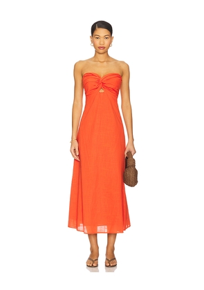SNDYS x REVOLVE Lilly Dress in Burnt Orange. Size L. Also in XS, S, M, XL.