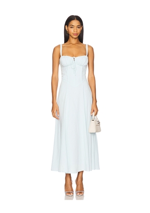 SNDYS x REVOLVE Alessia Drop Waist Dress in Baby Blue. Size L. Also in XS, S, M, XXL.