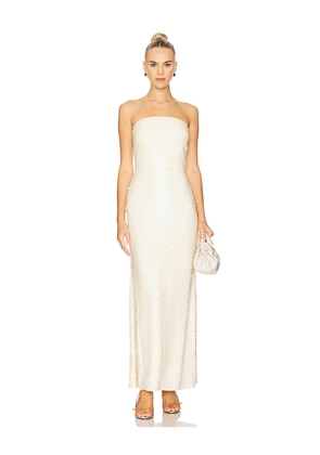 SIMONMILLER Sculpty Strapless Sequin Dress in White. Size 0. Also in 2, 4, 6, 12.