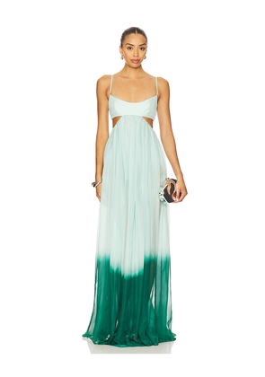 SAU LEE Gia Dress in Green. Size 0. Also in 2, 4, 6, 8, 10, 12.