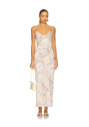 SNDYS x REVOLVE Skin Maxi Dress in Beige. Size L. Also in XXS, XS, S, M.