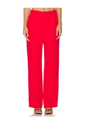 SNDYS Roma Pant in Red. Size L. Also in XXS, XS, M, XXL.