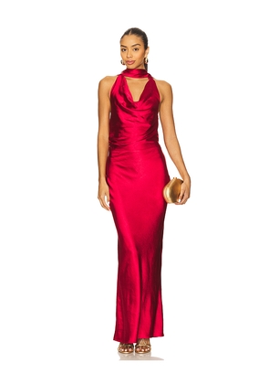 SNDYS Rosanna Maxi Dress in Red. Size L. Also in S, XXS, XS, M, XL, XXL.