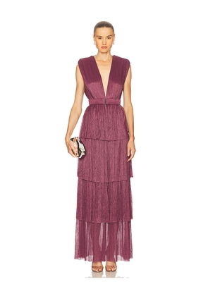 Sabina Musayev Skylar Dress in Mauve. Size L. Also in M, S, XL, XS.