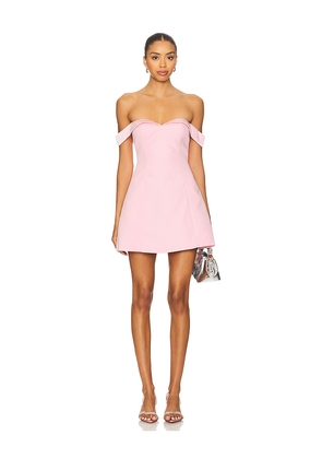Runaway The Label Ebony Mini Dress in Blush. Size L. Also in XS, S, M, XL.