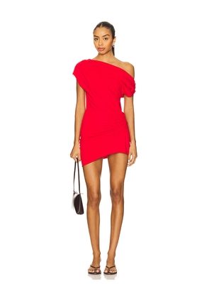 SNDYS Olividae Mini Dress in Red. Size L. Also in S, XXS, XS, M, XXL.