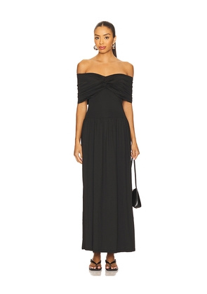 SNDYS Madrid Maxi Dress in Black. Size L. Also in S, XS, XXS.