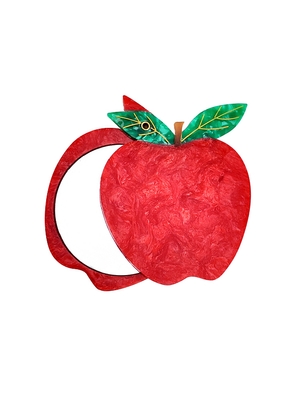 Solar Eclipse Hand-Painted Apple Compact Mirror in Beauty: NA.