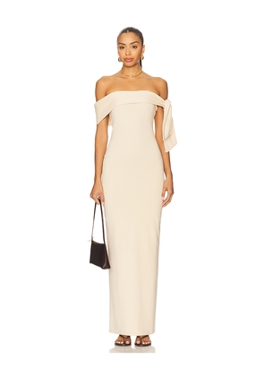 SNDYS Jaymes Maxi Dress in Beige. Size L. Also in M, S, XL, XS, XXL, XXS.