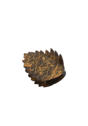 Solar Eclipse Hand-Painted Pinecone Claw Hair Clip in Beauty: NA.
