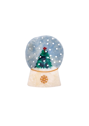 Solar Eclipse Hand-painted Snowglobe Claw Hair Clip in Beauty: NA.