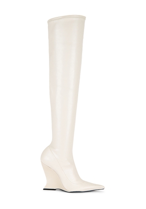 Schutz x REVOLVE Siena Over The Knee Boot in Ivory. Size 10. Also in 6, 6.5, 7, 7.5, 8, 8.5, 9, 9.5.