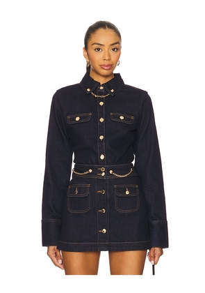 retrofete Jorun Shirt in Blue. Size L. Also in XS, S, M.