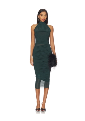 SEROYA Esmee Dress in Dark Green. Size L. Also in XS, S, M, XL.