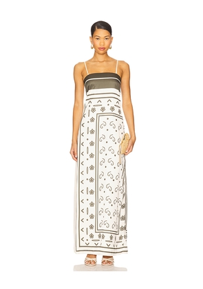 SNDYS Silas Maxi Dress in Ivory. Size M. Also in S, XS, XXS.