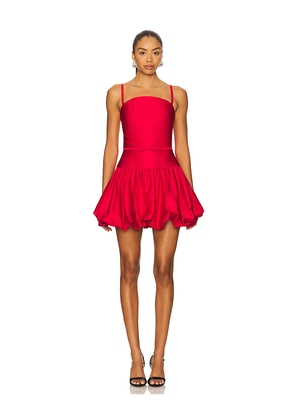 SAU LEE Maddie Mini Dress in Red. Size 0. Also in 2, 4, 6, 8.