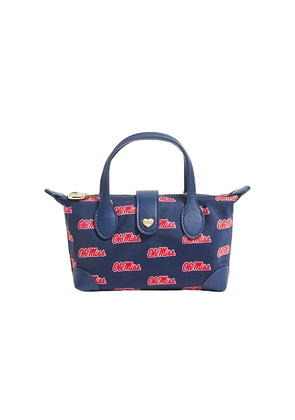 Stoney Clover Lane Ole Miss Printed Nylon Pouchette Crossbody in Navy.