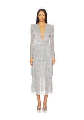 Sabina Musayev Carry Dress in Grey. Size L. Also in S, XS, M, XL.